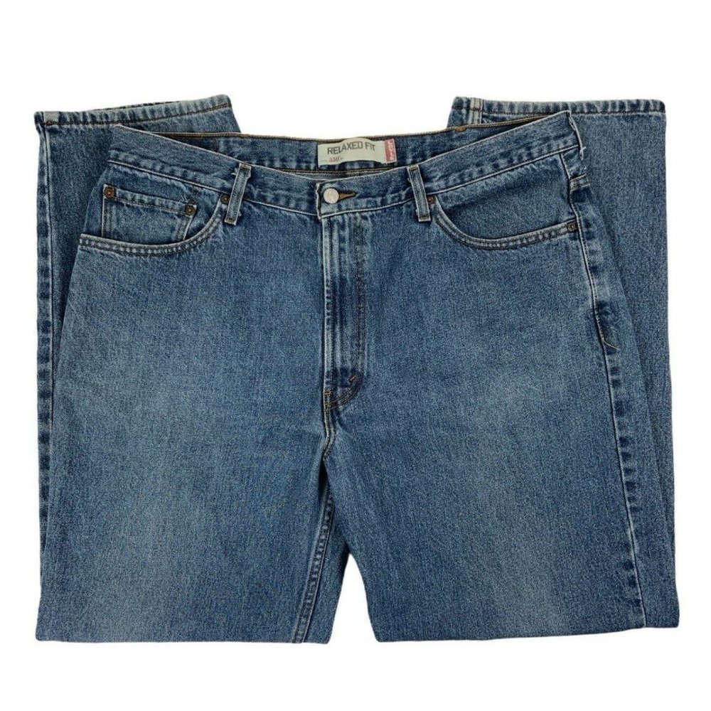 Levis Mens Mid Rise Relaxed Fit Tapered Leg Jeans